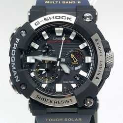 G-SHOCK CASIO Watch GWF-A1000-1A2 FROGMAN Analog Frogman Radio Solar Carbon Core Guard Structure Mobile Link Black Navy Silver Mikunigaoka Store ITBPVK84MRW2