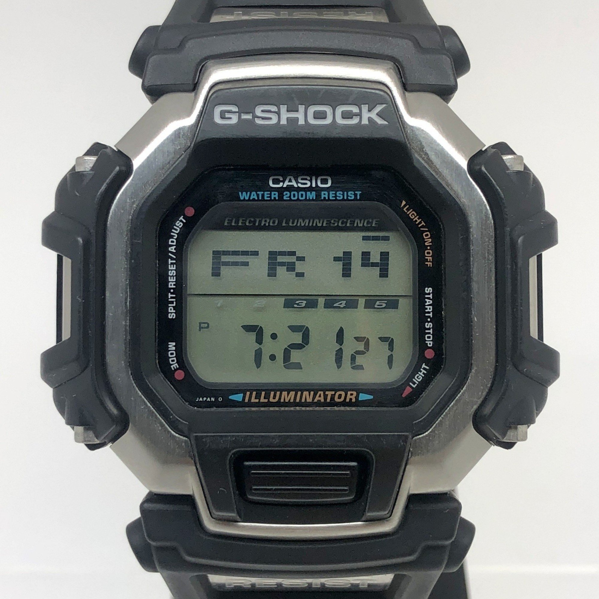 G-SHOCK CASIO Watch DW-8150-1V M1433 Overseas Gundam Slot EL Black Metal Cover Silver DW-8100 Digital Mikunigaoka Store ITOG2OZUJG78