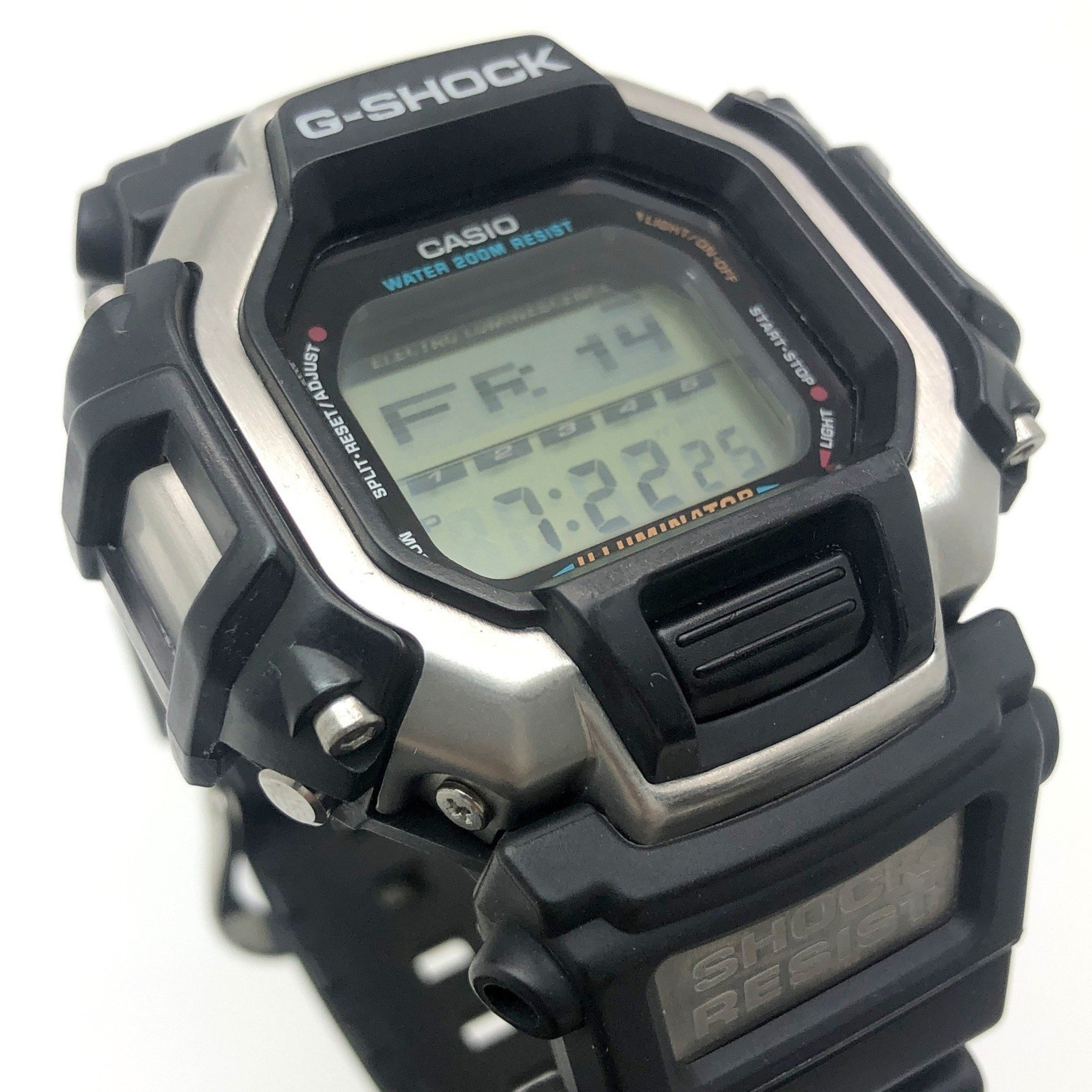 G-SHOCK CASIO Watch DW-8150-1V M1433 Overseas Gundam Slot EL Black Metal Cover Silver DW-8100 Digital Mikunigaoka Store ITOG2OZUJG78