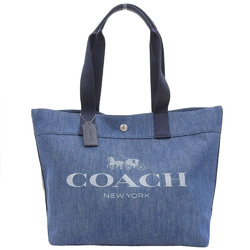 Coach COACH Horse and Carriage Tote Bag F67415 Denim Blue