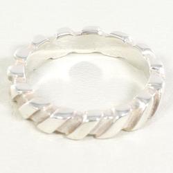 Tiffany Twist Silver Ring Total weight approx. 3.9g Similar