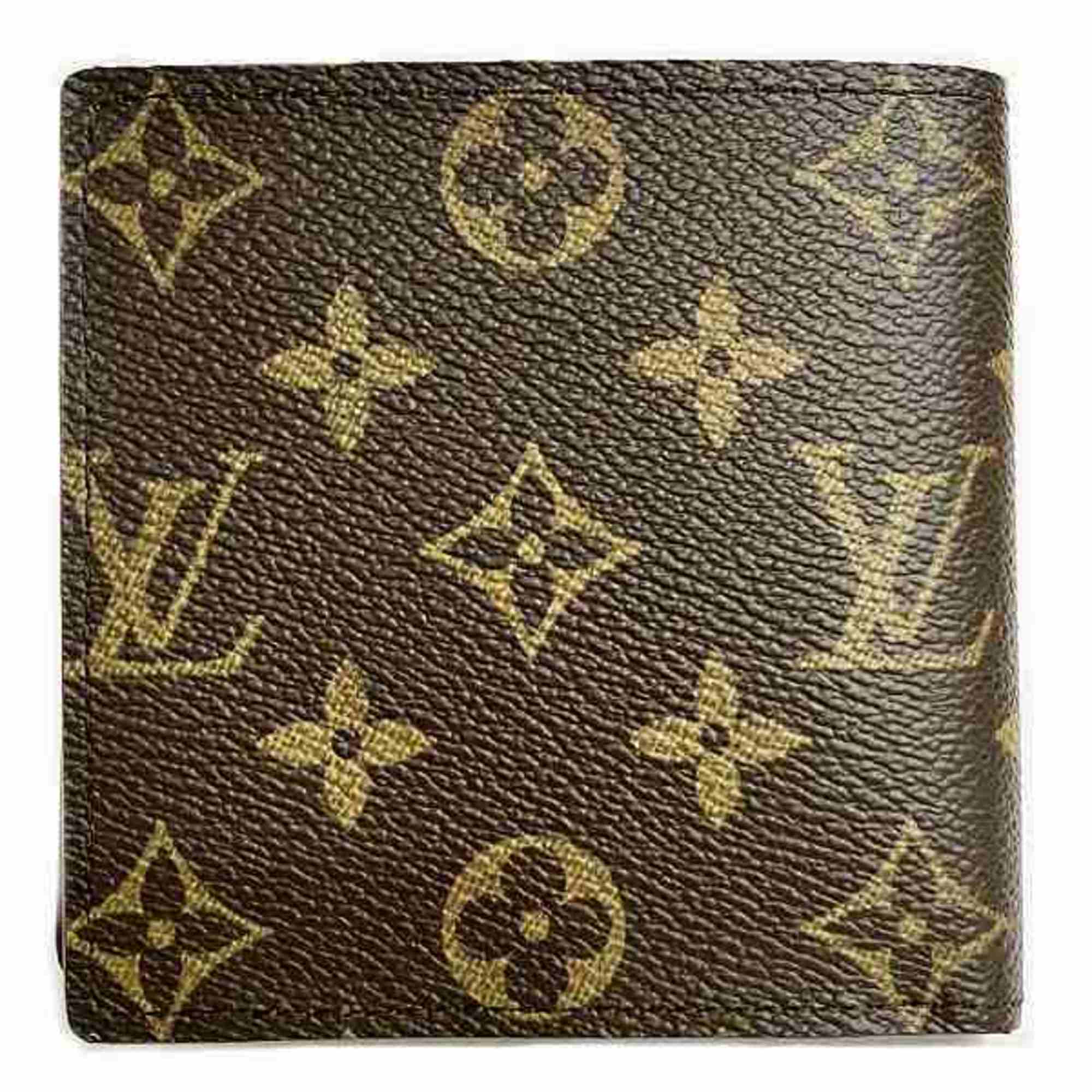 Louis Vuitton Monogram Portefeuille Marco M61675 Bi-fold Wallet for Men