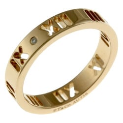 Tiffany Atlas Ring, Tiffany, size 10, 18k gold, diamond, ladies, TIFFANY&Co.