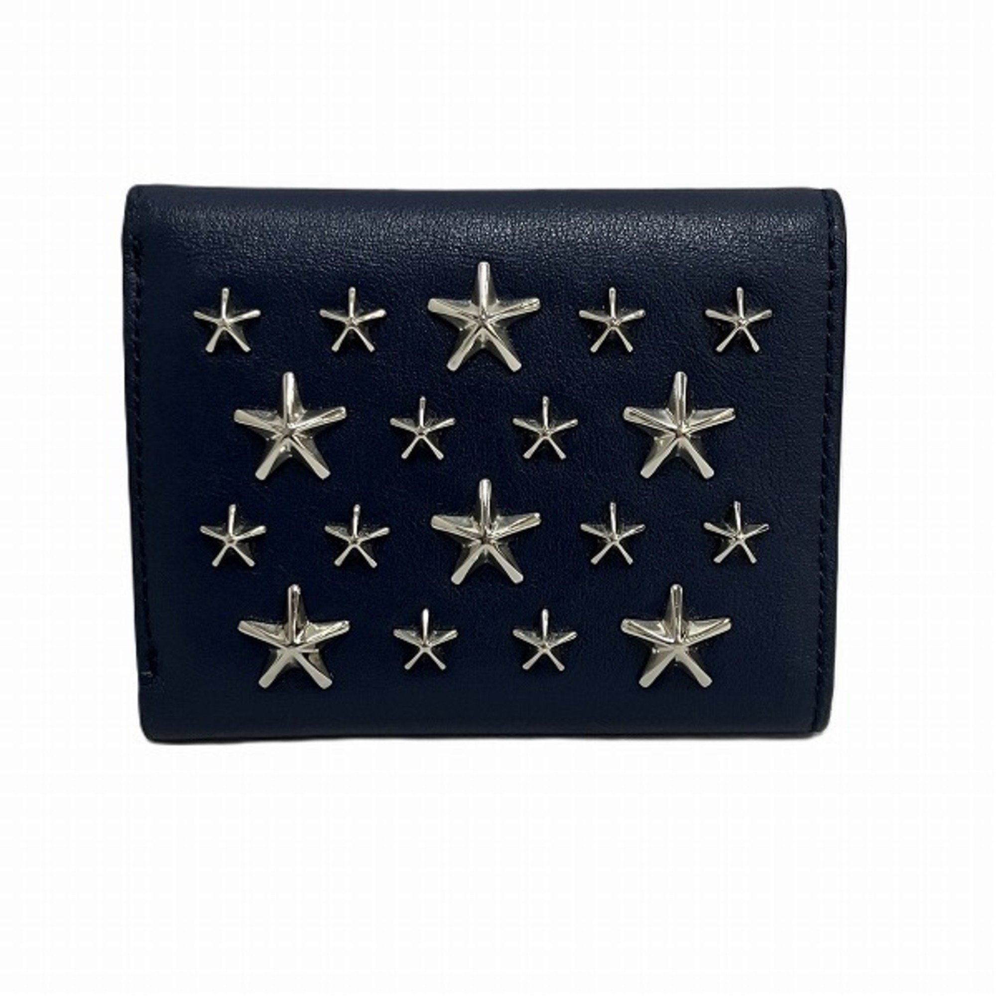 Jimmy Choo Jayden Star Studs Compact Tri-Fold Wallet for Women