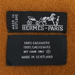 Hermes shawl camel 100% cashmere stole scarf women's HERMES