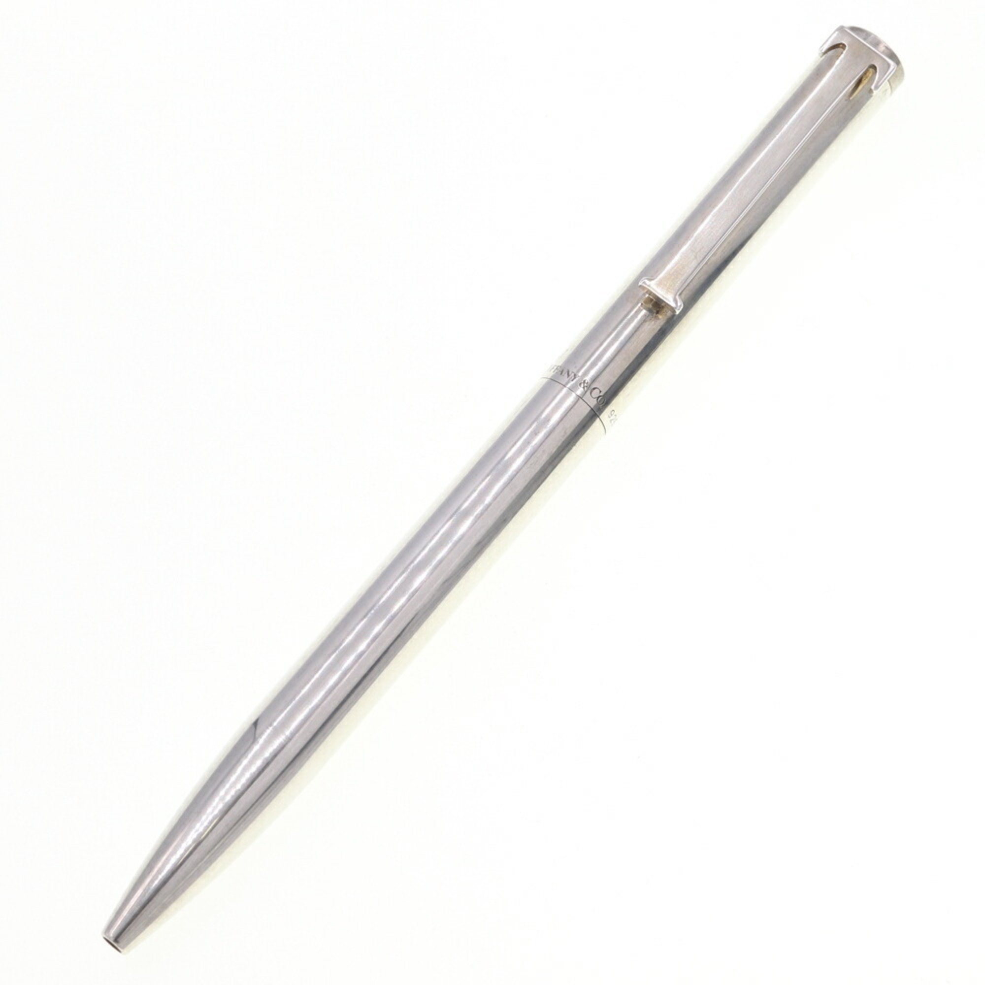 Tiffany Ballpoint Pen Executive T Clip Silver SV Sterling 925 Writing Instrument Men's Women's TIFFANY&Co.