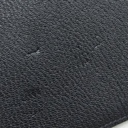 Hermes Notebook Cover EA Zip Black Swift Leather D Stamp Agenda Men's Women's HERMES