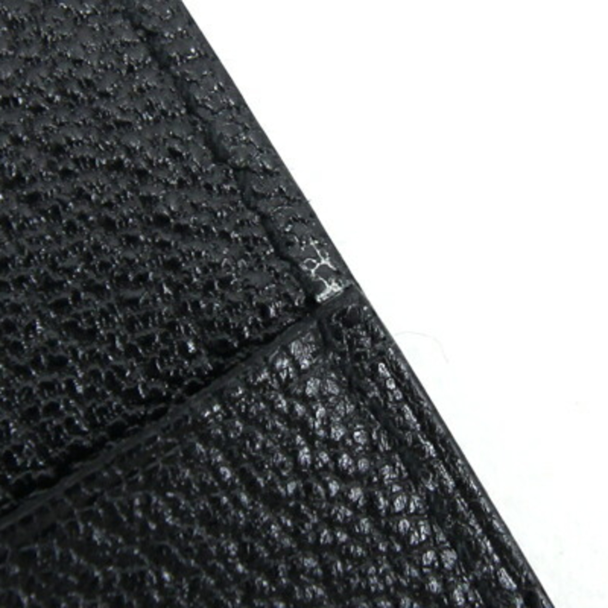 Hermes Notebook Cover EA Zip Black Swift Leather D Stamp Agenda Men's Women's HERMES