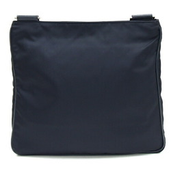 Prada Shoulder Bag 2VH251 Navy Nylon Leather Triangle Black Women Men PRADA