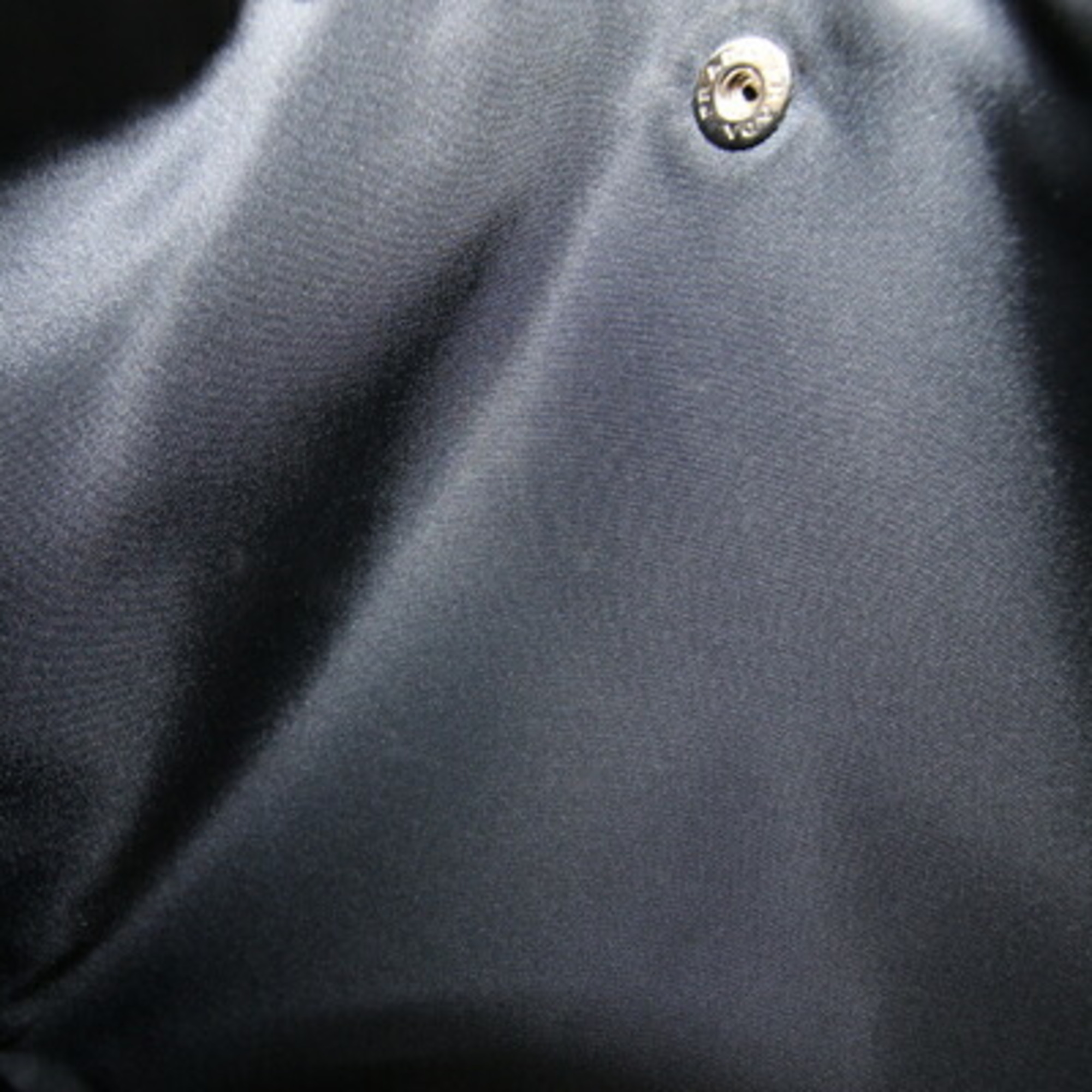 Prada Shoulder Bag 2VH251 Navy Nylon Leather Triangle Black Women Men PRADA