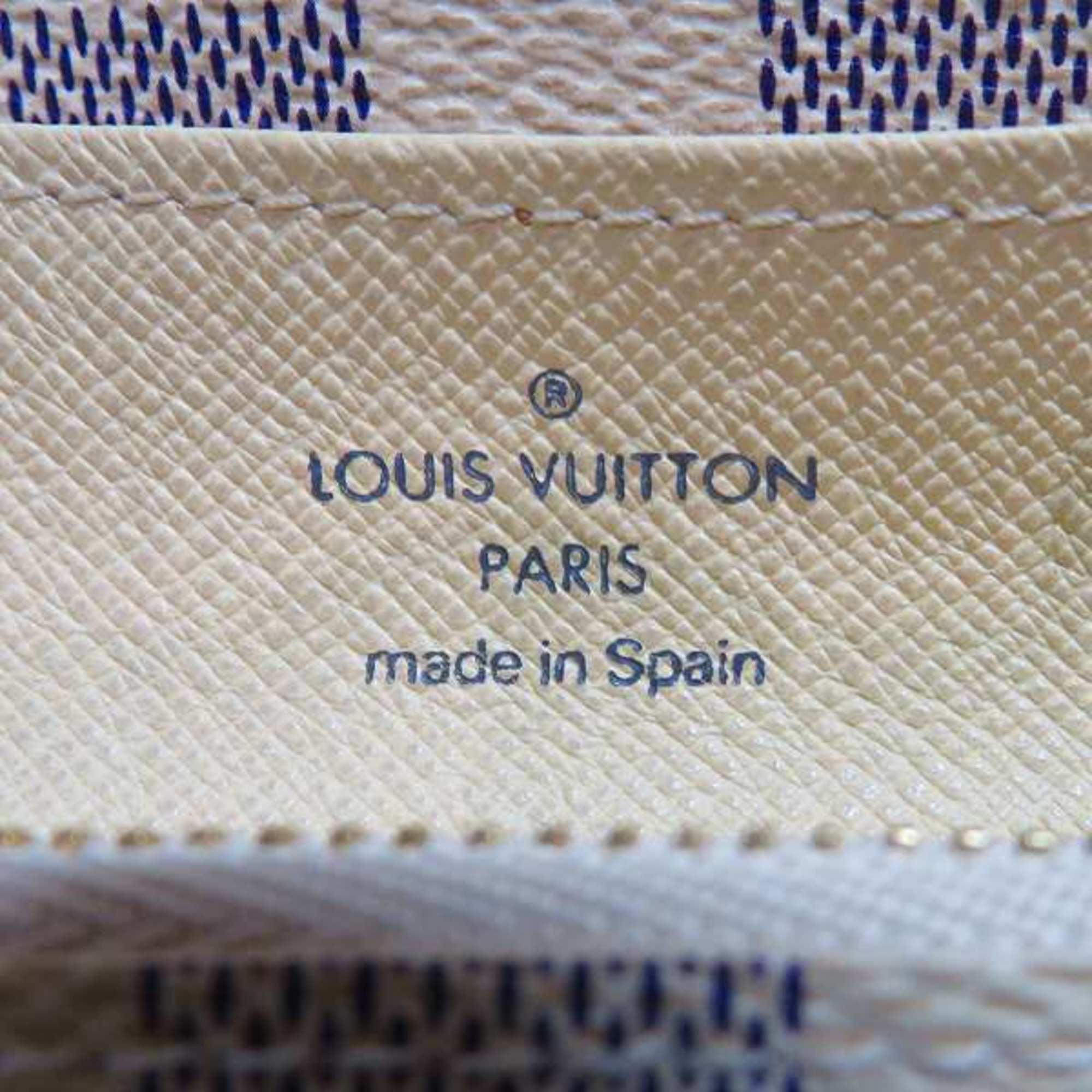Louis Vuitton Damier Azur Portefeuille Emilie N63021 Long Wallet for Women
