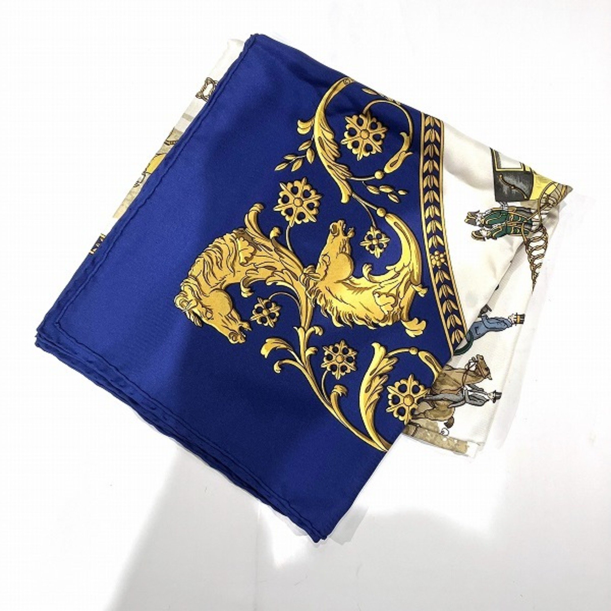 Hermes Carré 90 LA PROMENADE DE LONGCHAMPS Walk to Longchamps Scarf Women's Accessories