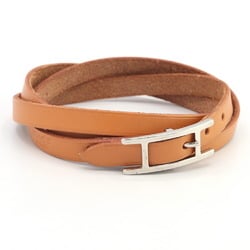 Hermes Bracelet API III Natural Leather Bangle Women's HERMES