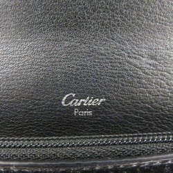 Cartier Happy Birthday Black Enamel Long Wallet for Women