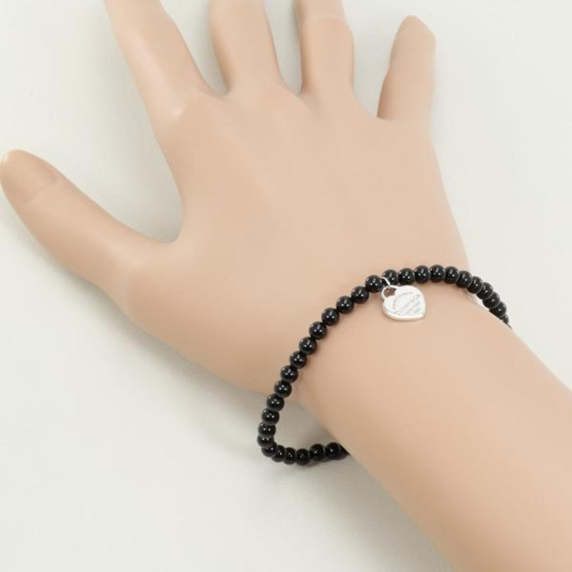 Tiffany Return to Silver Bracelet Onyx Total weight approx. 5.1g Approx. 17.5cm Similar