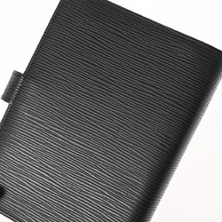 LOUIS VUITTON Epi Agenda MM Noir R20202 Unisex Leather Notebook Cover