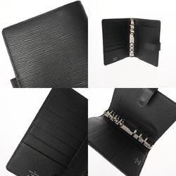 LOUIS VUITTON Epi Agenda MM Noir R20202 Unisex Leather Notebook Cover