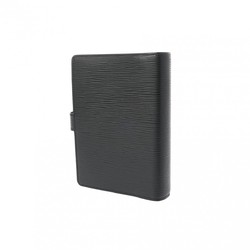 LOUIS VUITTON Epi Agenda MM Noir R20202 Unisex Leather Notebook Cover