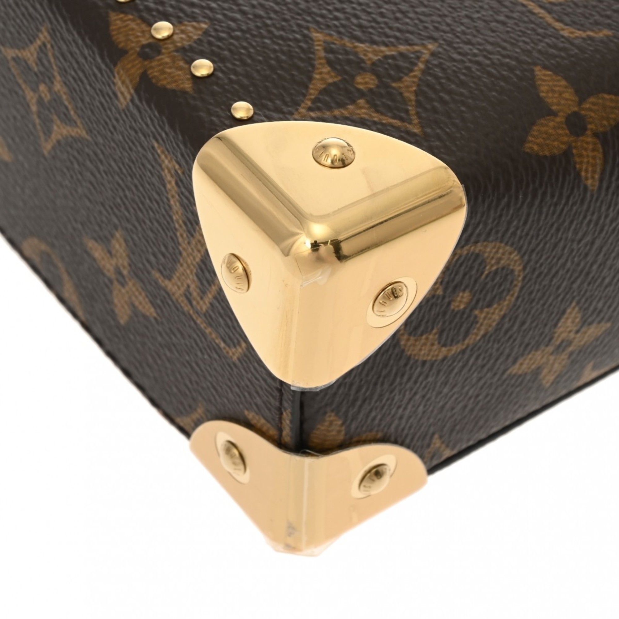 LOUIS VUITTON Louis Vuitton Monogram Reverse Camera Box Brown M82465 Women's Shoulder Bag