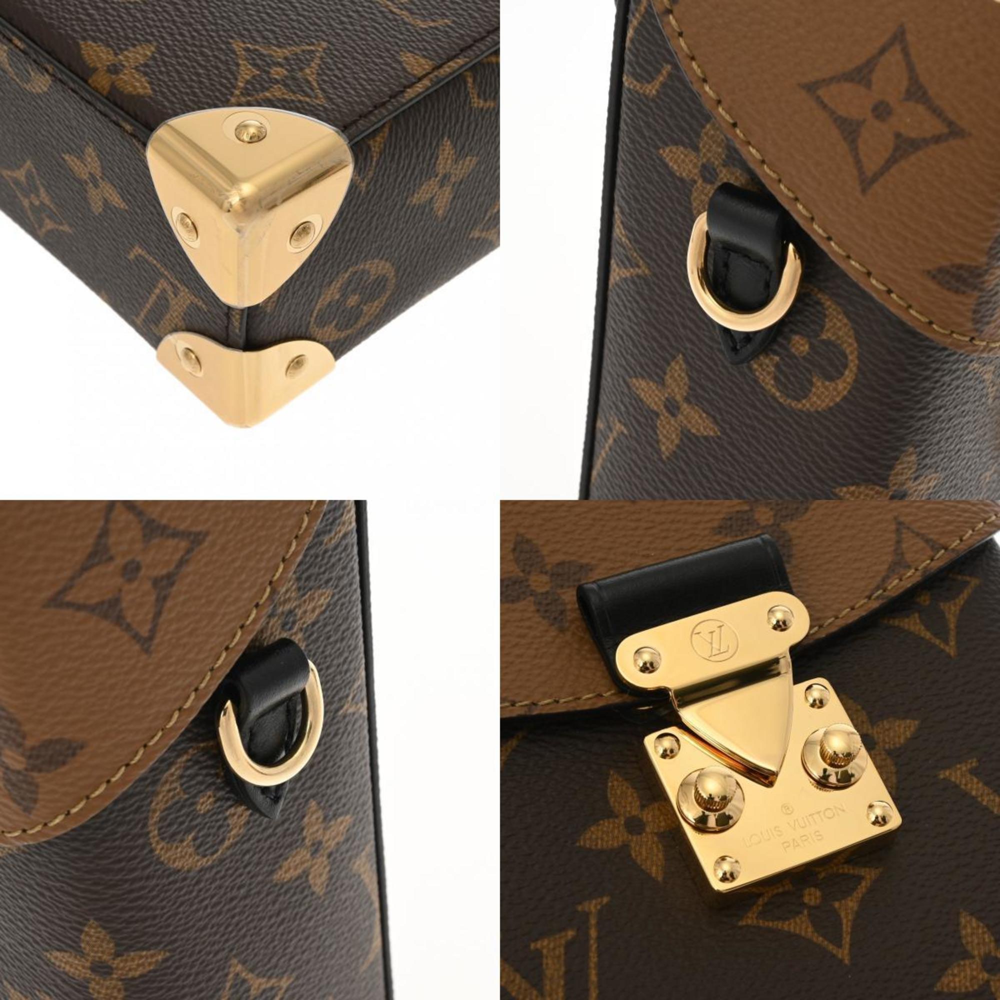 LOUIS VUITTON Louis Vuitton Monogram Reverse Camera Box Brown M82465 Women's Shoulder Bag