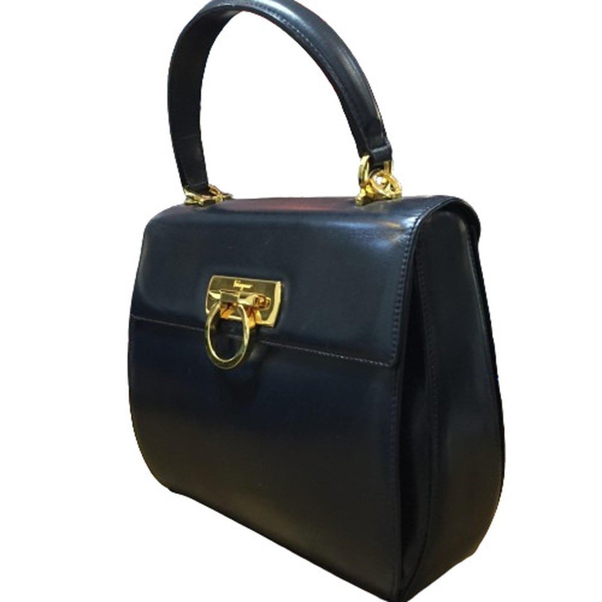 Salvatore Ferragamo Handbag Gancini AK4192 Navy Women's Shoulder Bag Kaizuka Store ITJVYKPZRM60 RM1427D