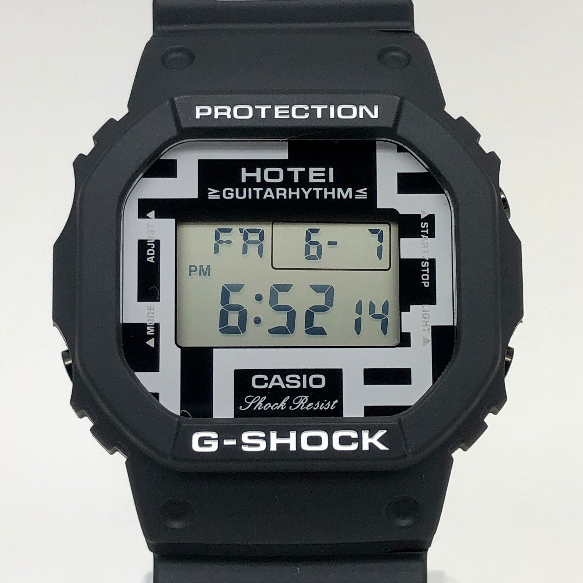 G-SHOCK CASIO Watch DW-5600HT-1 HOTEI 35th Tomoyasu Anniversary Guitar Rhythm Model Released in March 2017 ANNIVERSARY GUITARHYTHM MODEL Black White Digital Mikunigaoka Store ITVWVY74DS8M