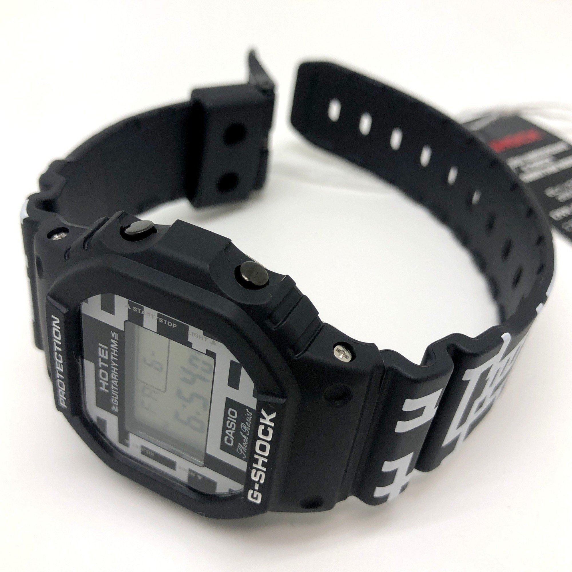 G-SHOCK CASIO Watch DW-5600HT-1 HOTEI 35th Tomoyasu Anniversary Guitar Rhythm Model Released in March 2017 ANNIVERSARY GUITARHYTHM MODEL Black White Digital Mikunigaoka Store ITVWVY74DS8M