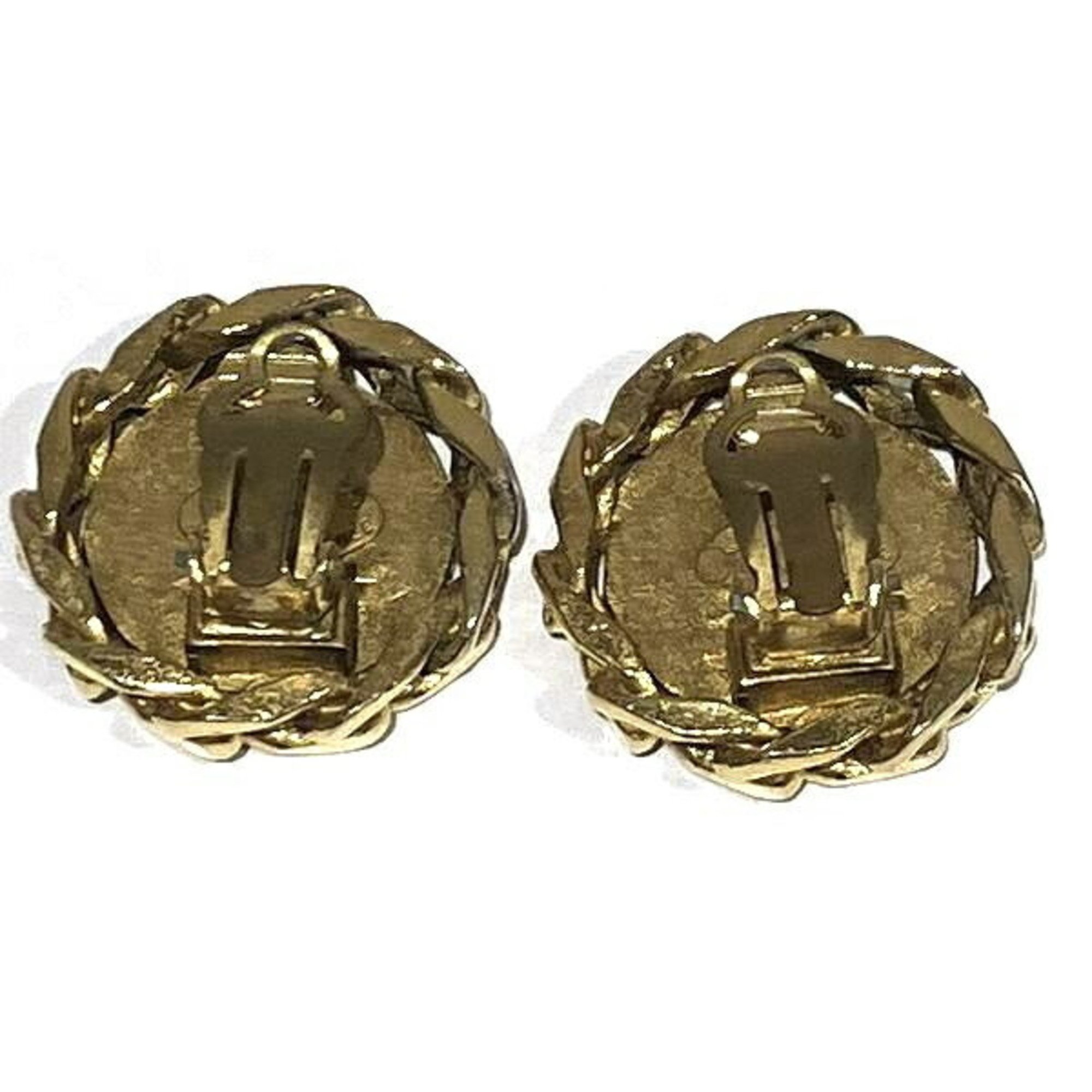 CHANEL Coco Mark Rhinestone 23 Accessories Earrings Women's