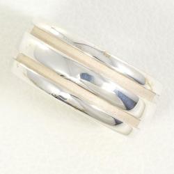 Tiffany Double Line Silver Ring Total weight approx. 9.6g Similar