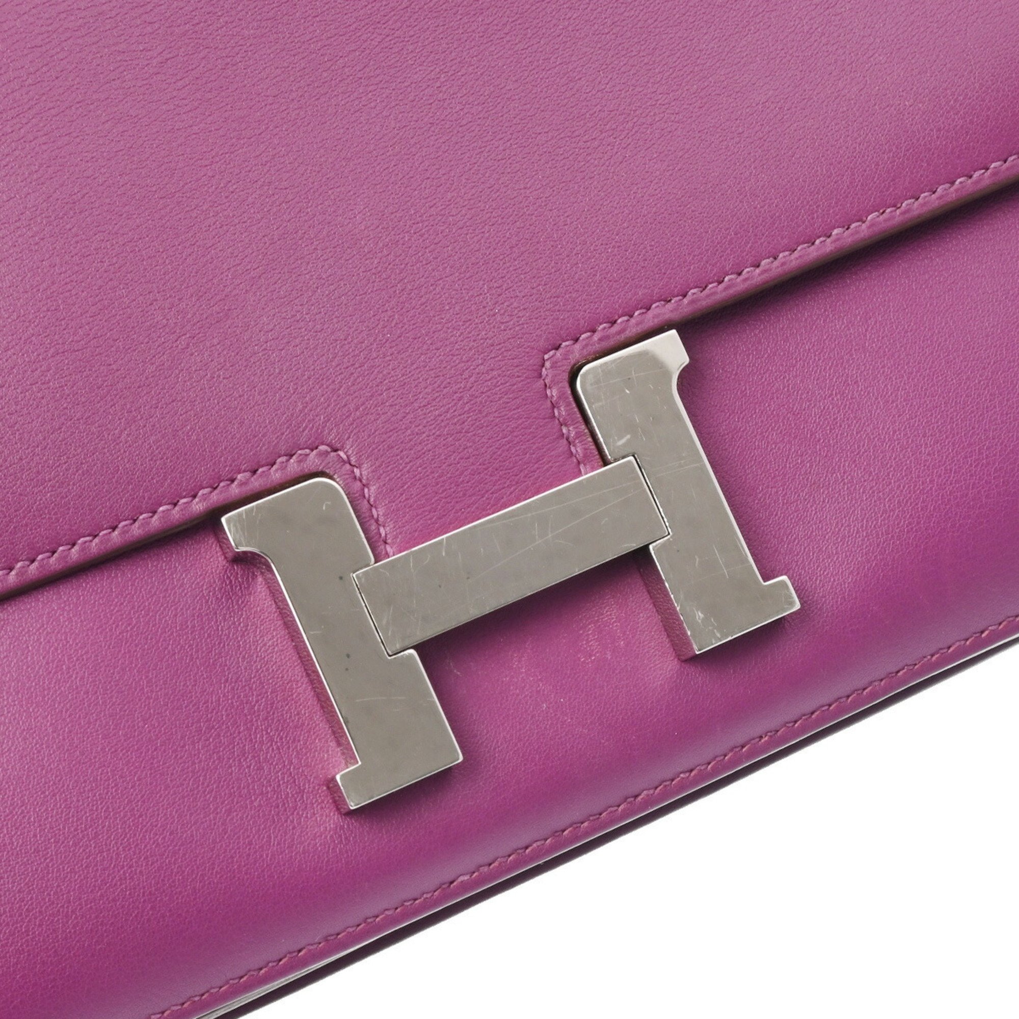 HERMES Constance Elan Anemone Palladium hardware R stamp (around 2014) Women's Swift shoulder bag