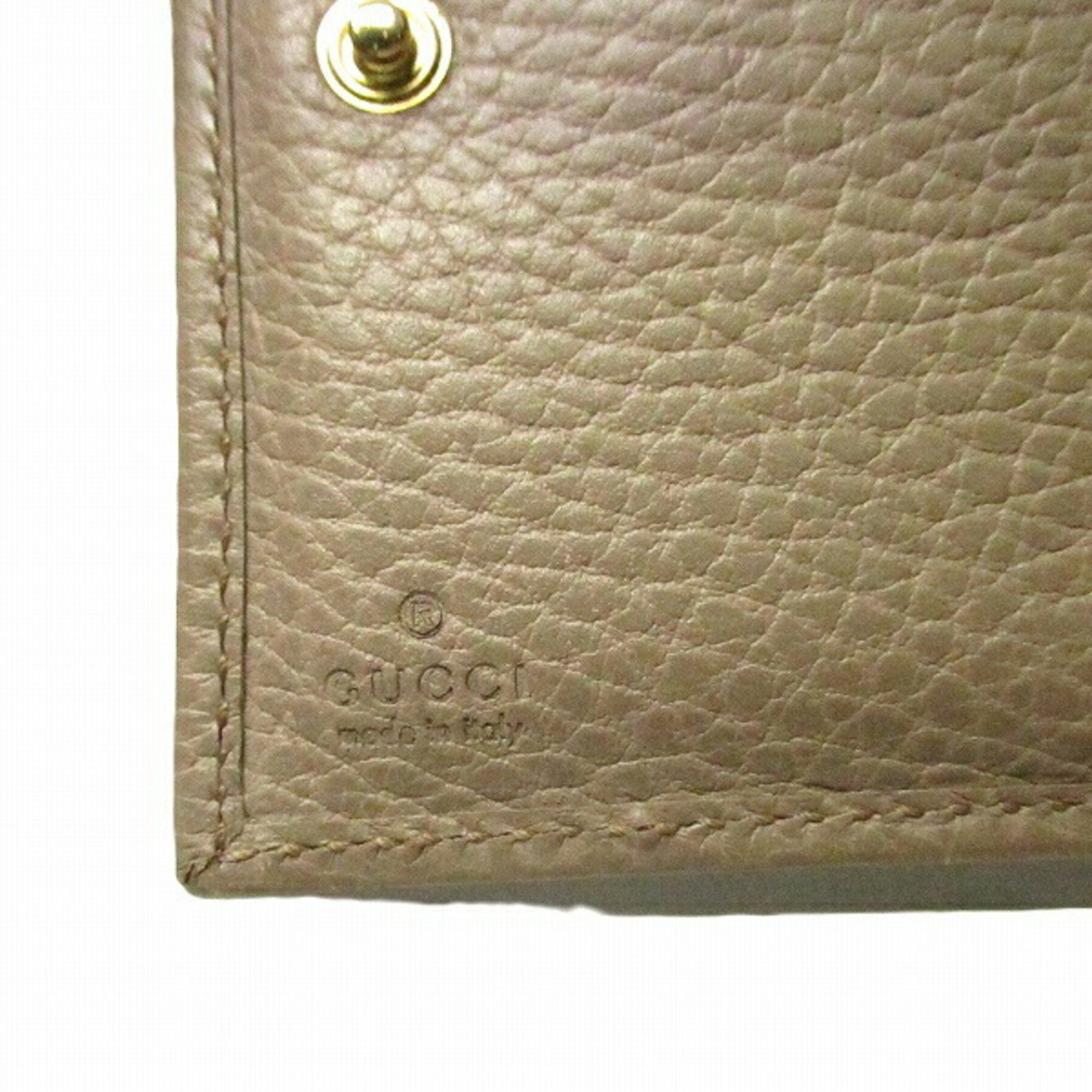 GUCCI GG Marmont Beige 546584 Wallet Tri-fold Men's Women's