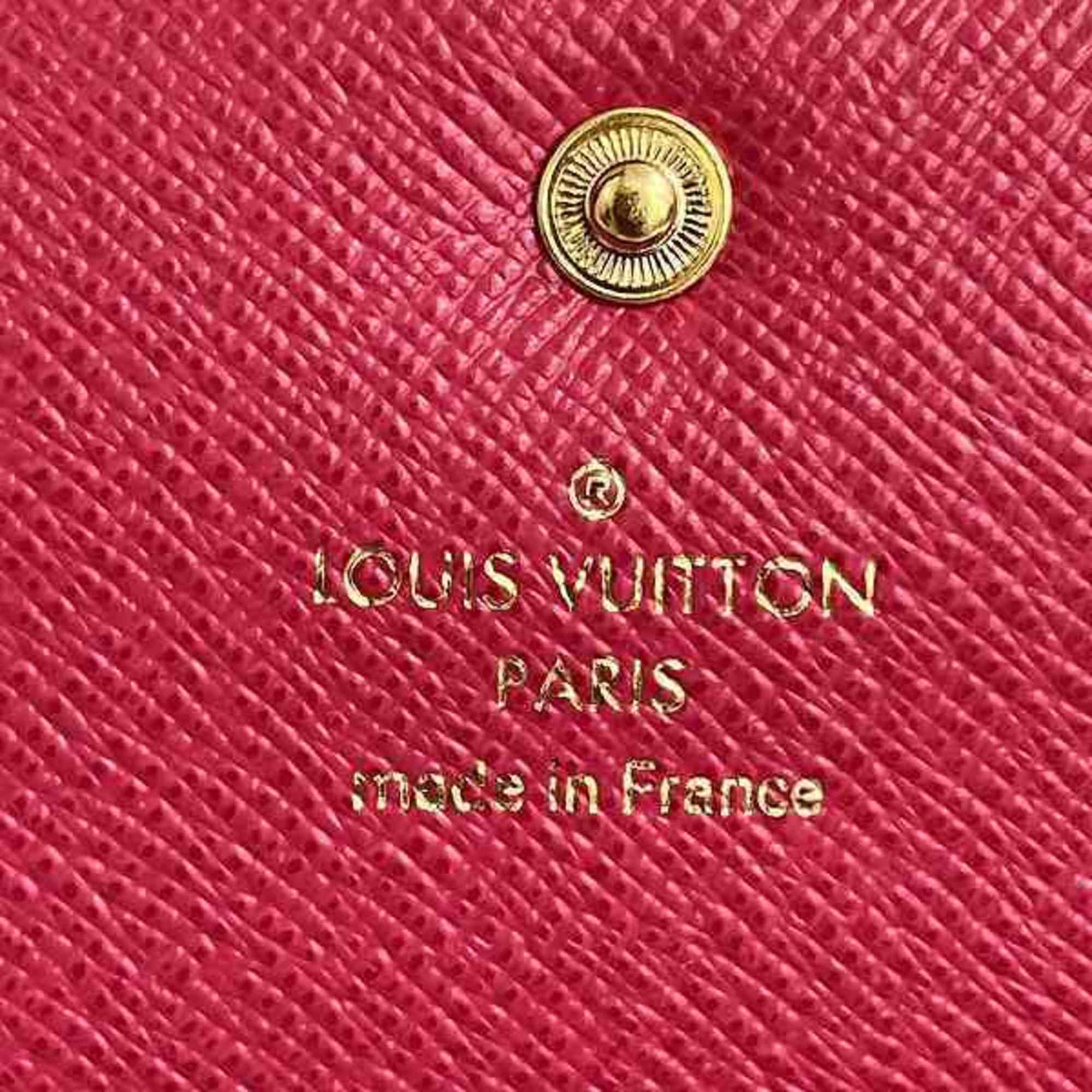 Louis Vuitton Monogram Portefeuille Emily M60136 Long Wallet with Initials for Women