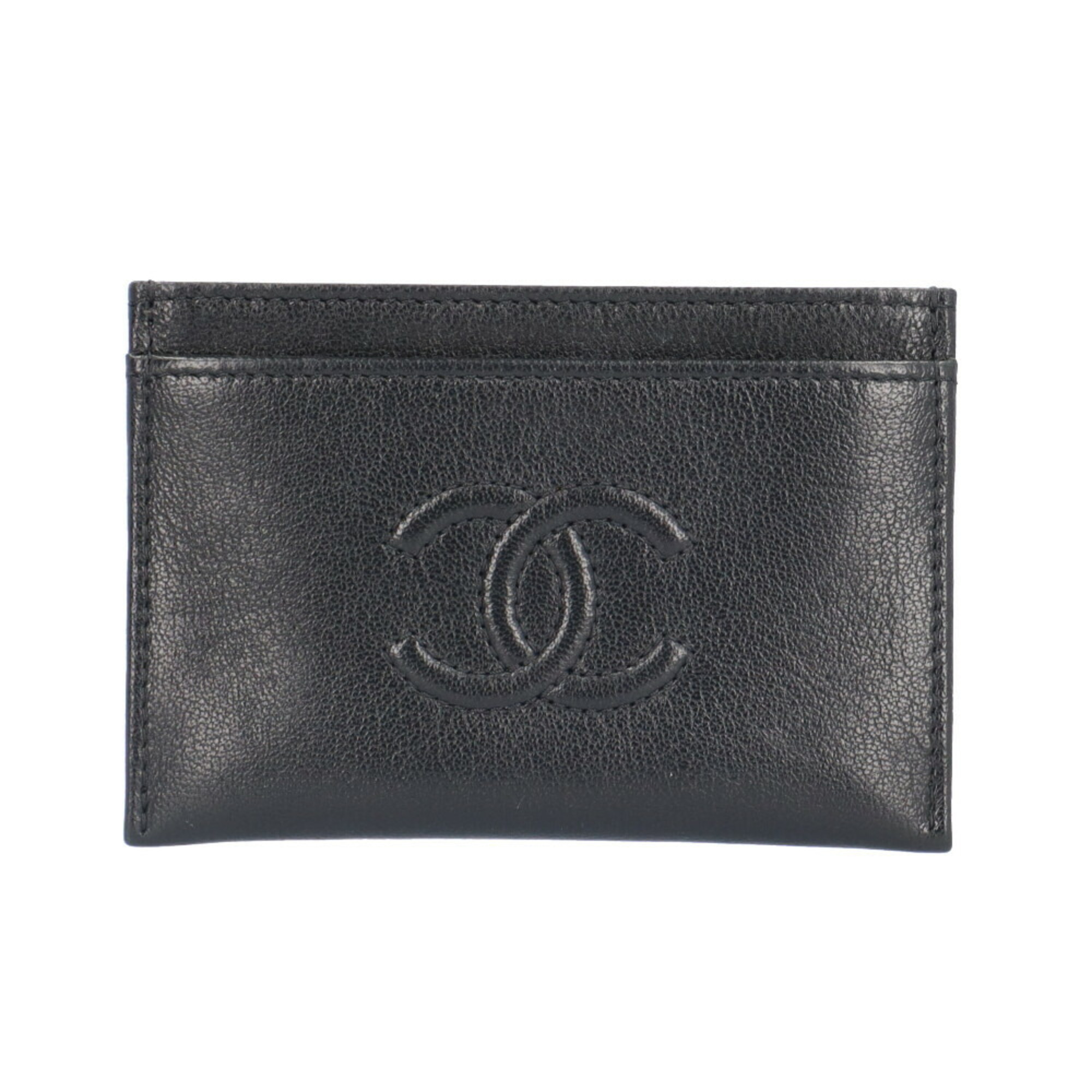 CHANEL CARD CASE LEATHER WOMEN'S