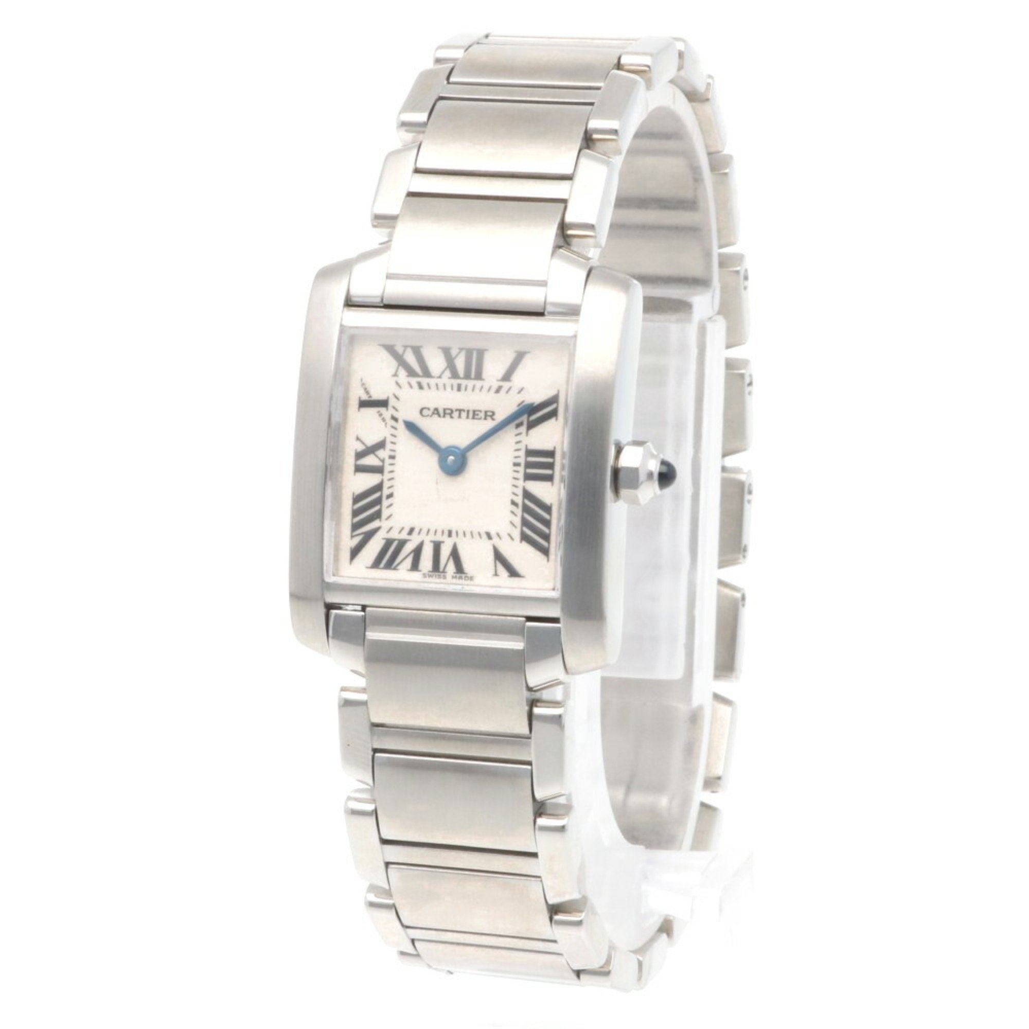 Cartier Tank Francaise SM Watch, Stainless Steel 28384, Women's CARTIER