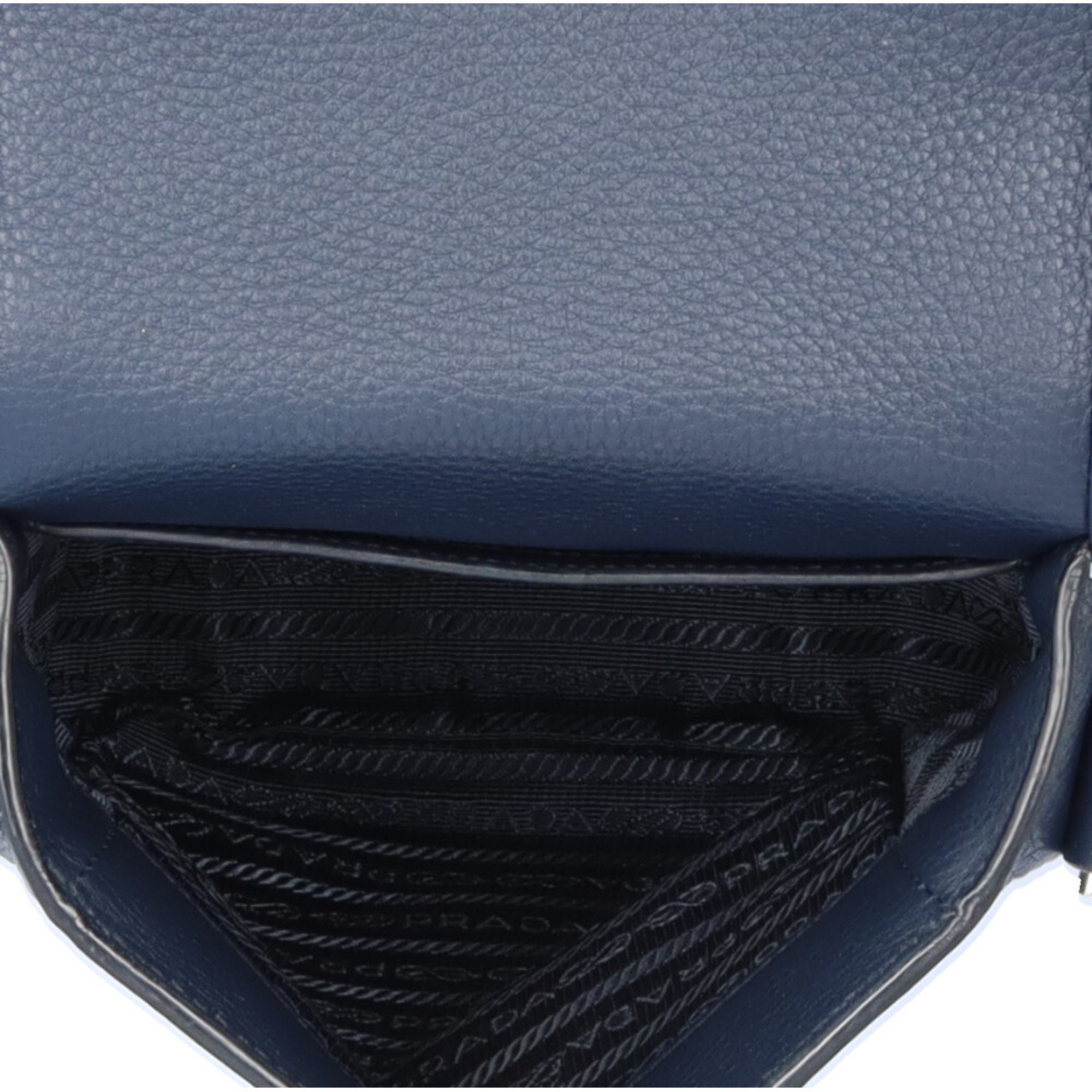 Prada Shoulder Bag Leather 2VD028 Navy Men's PRADA