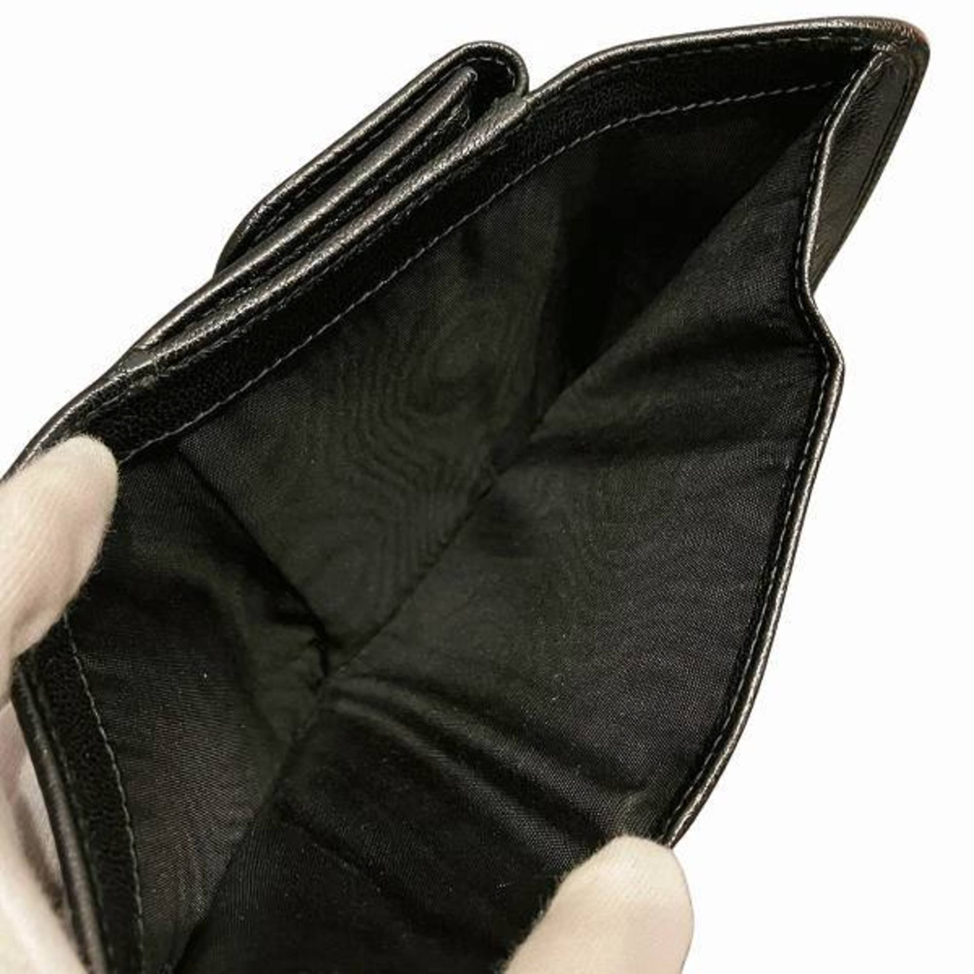 Miu Miu Miu Madras 5MH373 W Leather Bi-fold Wallet for Women