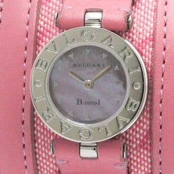 Polished BVLGARI B-Zero1 Pink MOP Dial Steel Ladies Watch BZ22S BF560551