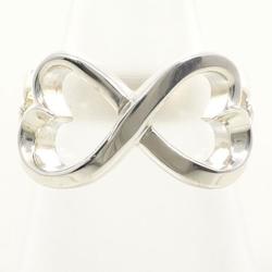 Tiffany Double Loving Heart Silver Ring with Case Total Weight 4.8g Similar