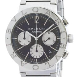 Polished BVLGARI BVLGARI-BVLGARI Chronograph Automatic Watch BB38SSCH BF573199