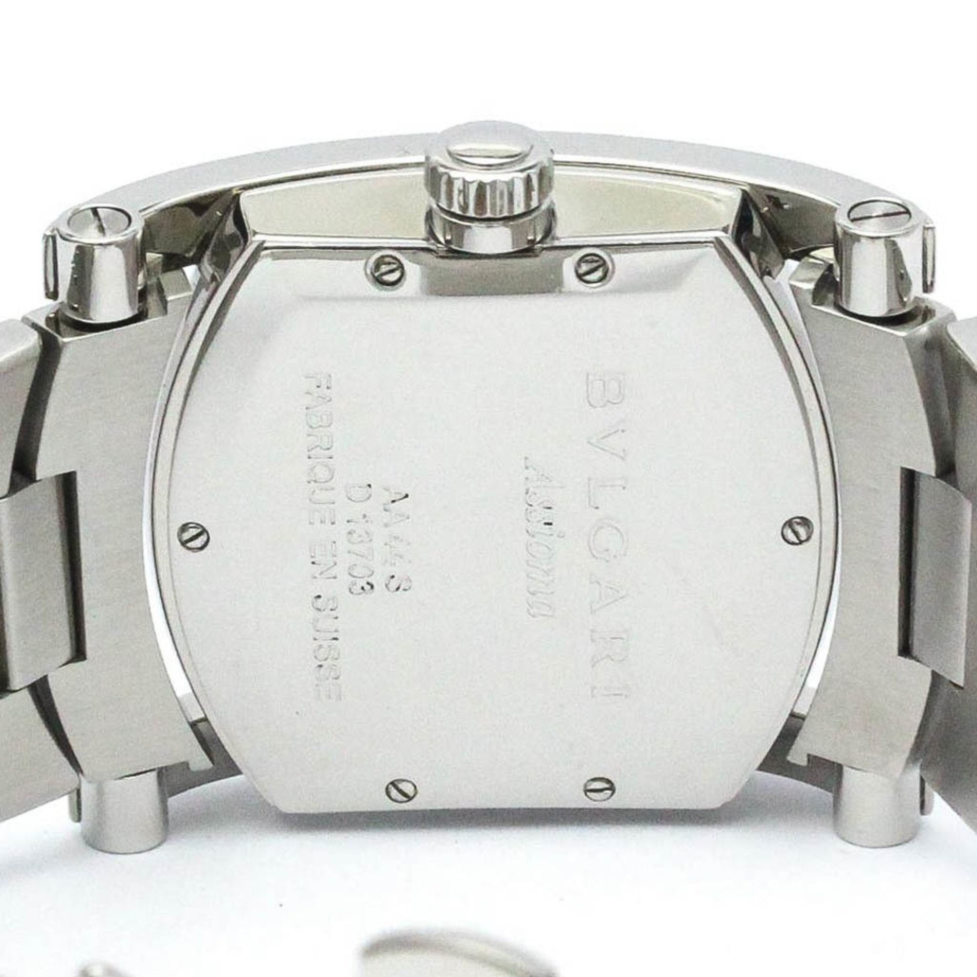 Polished BVLGARI Assioma Steel Automatic Mens Watch AA44S BF572562