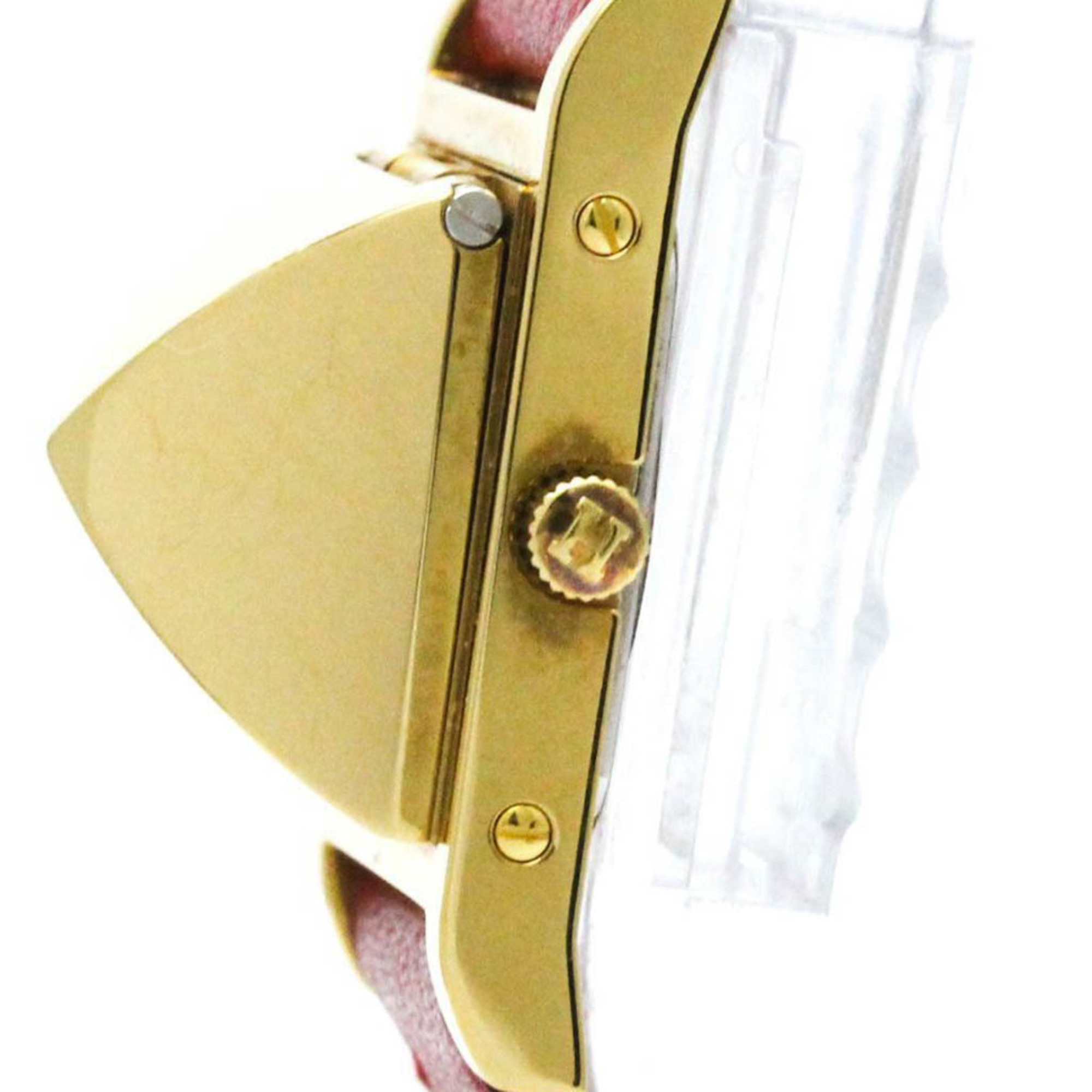 HERMES Medor Gold Plated Leather Quartz Ladies Watch BF573241