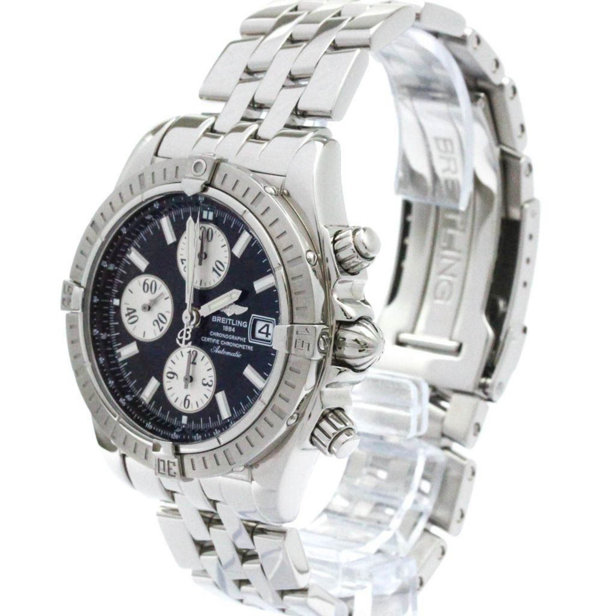 Polished BREITLING Chronomat Evolution Steel Automatic Watch A13356 BF572582