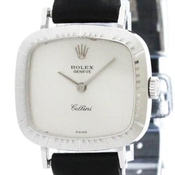 Vintage ROLEX Cellini 4082 18K White Gold Hand-Winding Ladies Watch BF573156