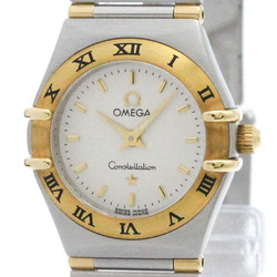 Polished OMEGA Constellation 18K Gold Steel Ladies Watch 1362.30 BF573095