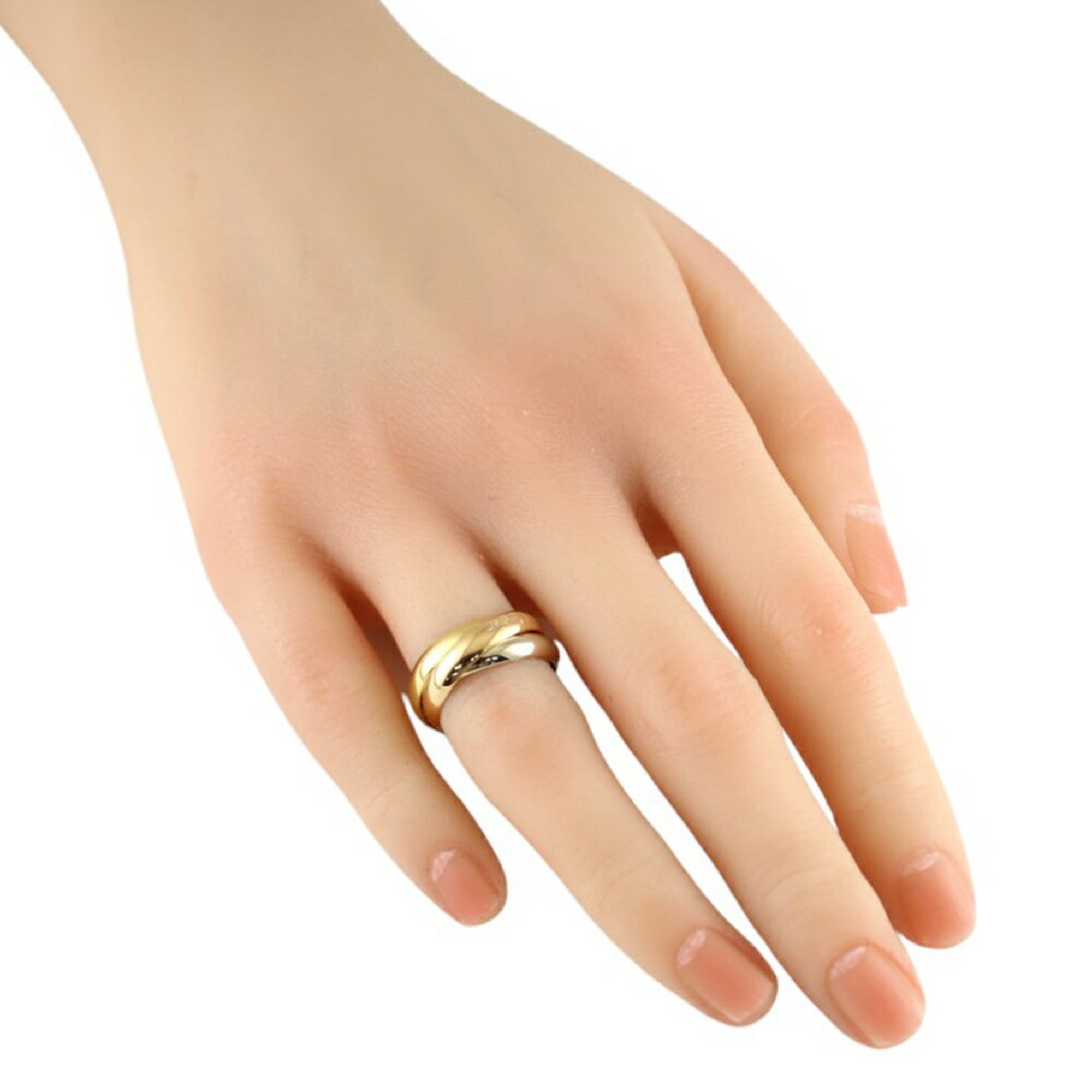 Cartier Trinity Ring, Size 9, 18K Gold, Women's, CARTIER