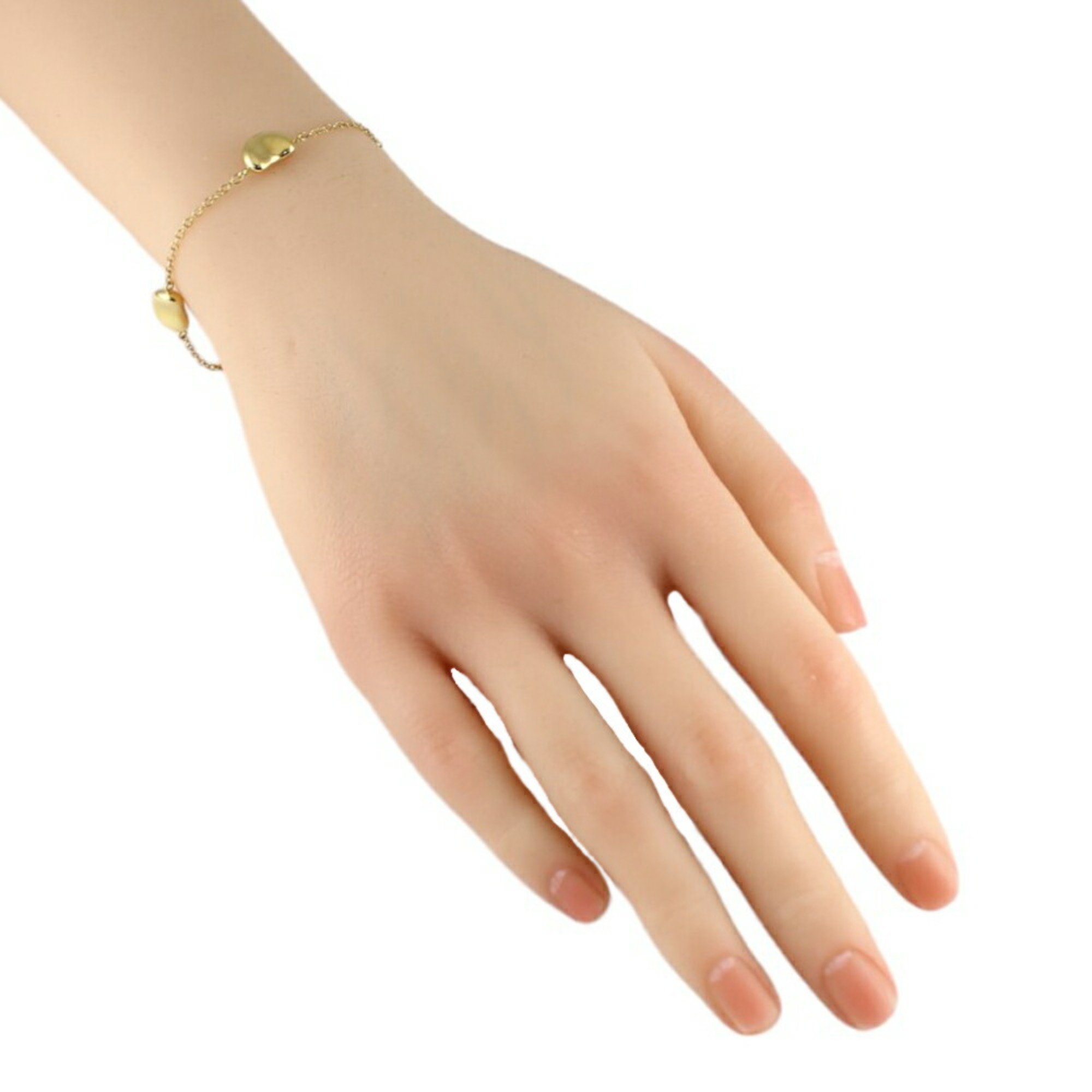 Tiffany Bean Bracelet 18K Gold Women's TIFFANY&Co.