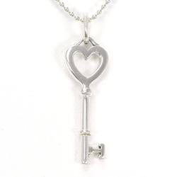 Tiffany Heart Key Silver Necklace Total weight approx. 3.3g 40cm Similar