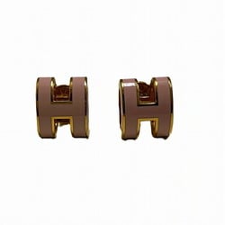 Hermes Pop Ash H Earrings Pink Accessories Women's