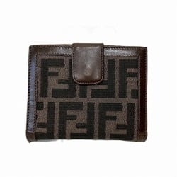 FENDI Zucca pattern compact wallet, bi-fold for men and women