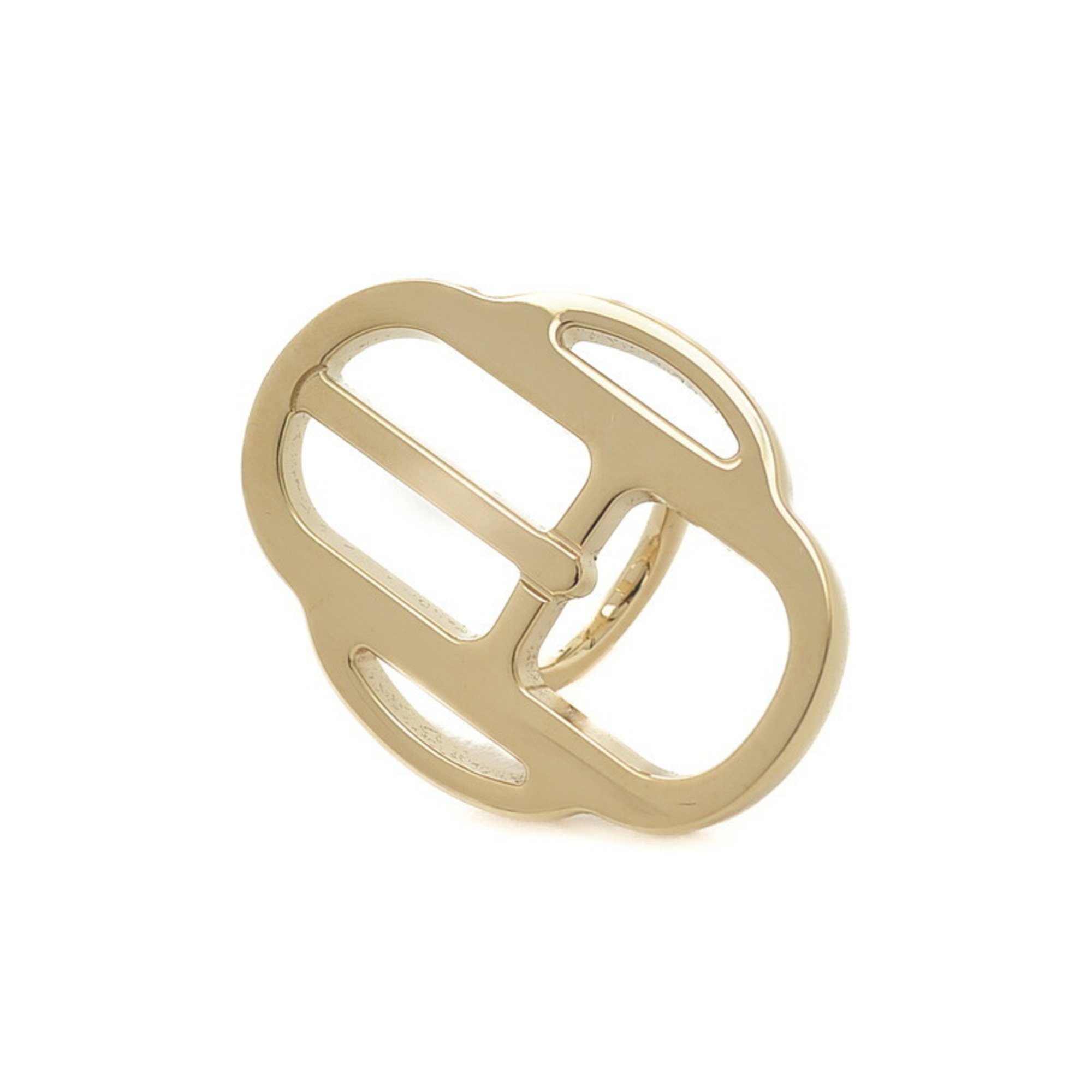 Hermes buckle scarf ring twilly metal gold